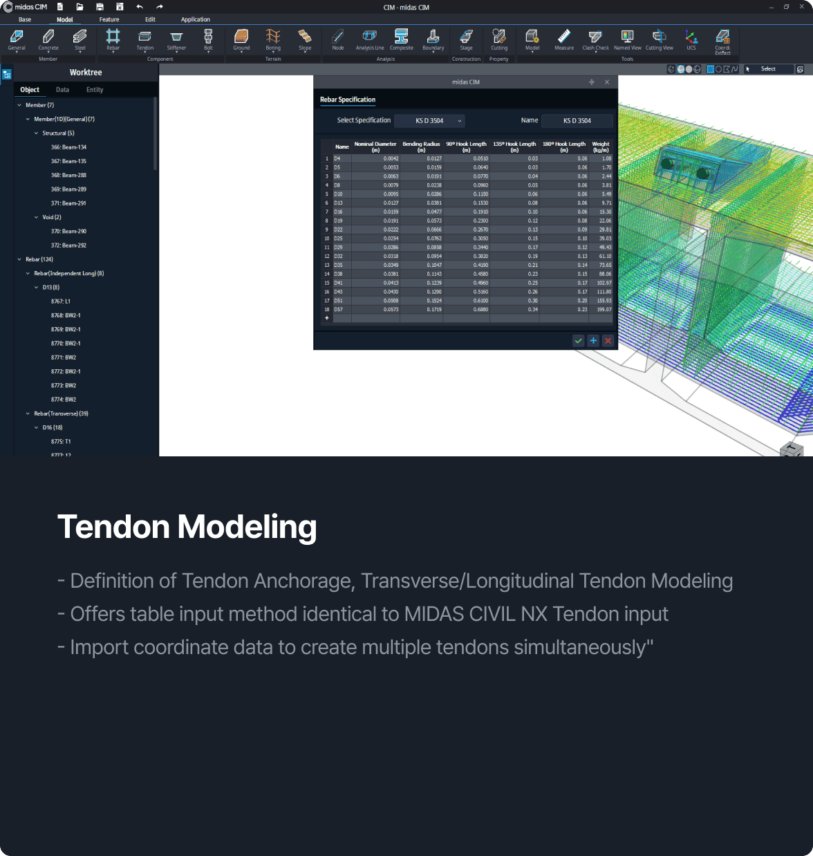 Tendon & Rebar Modeling