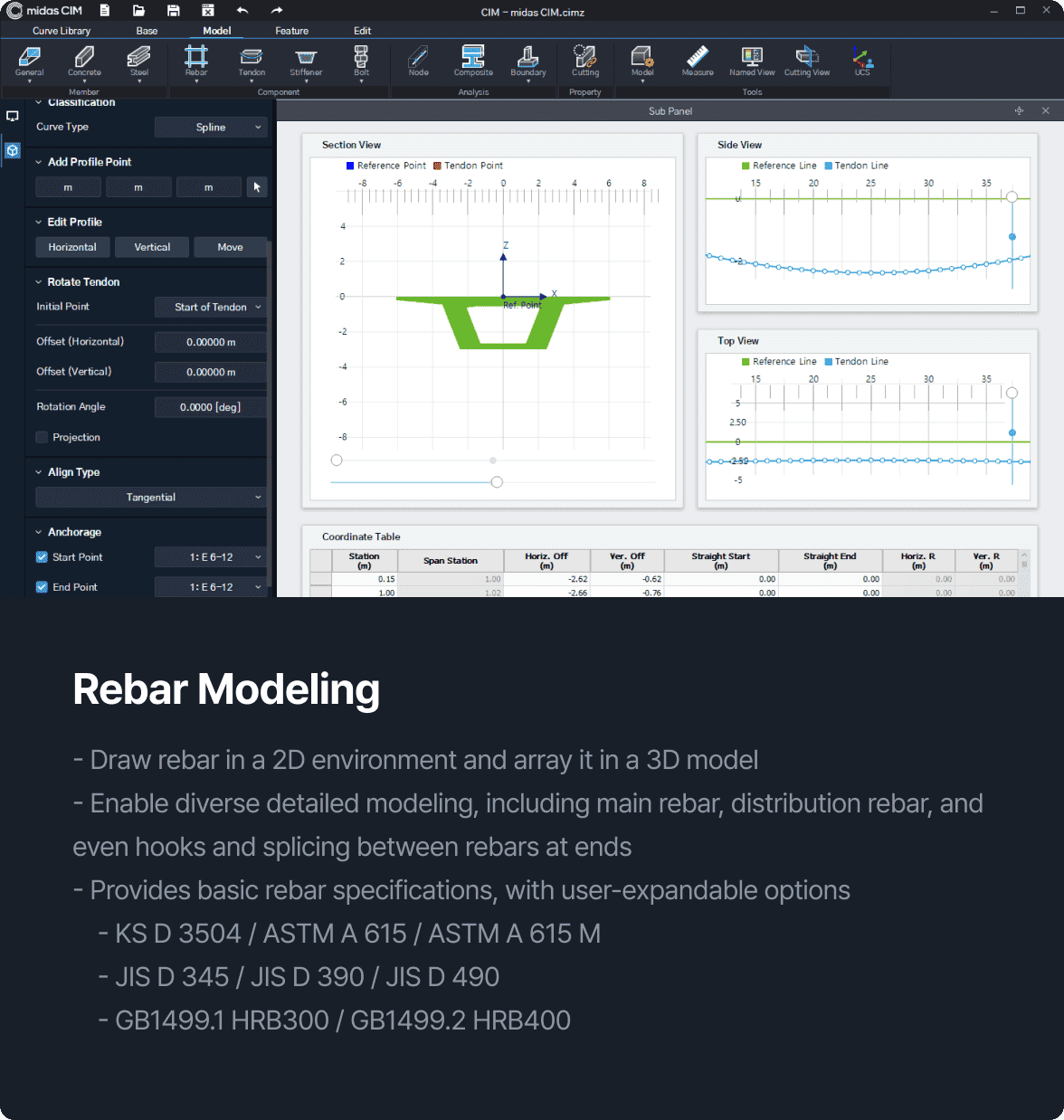 Tendon & Rebar Modeling